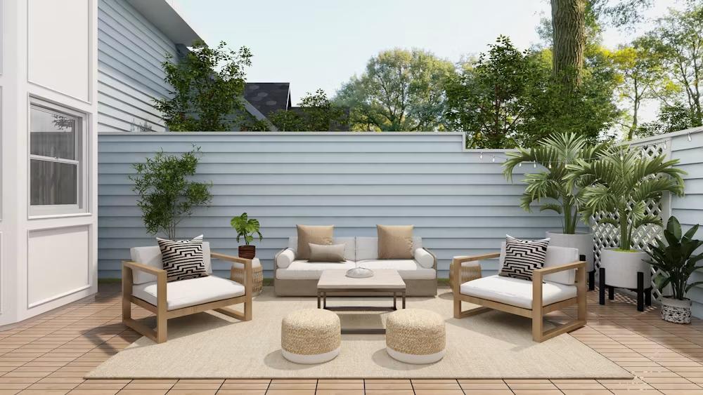 Furniture on a patio